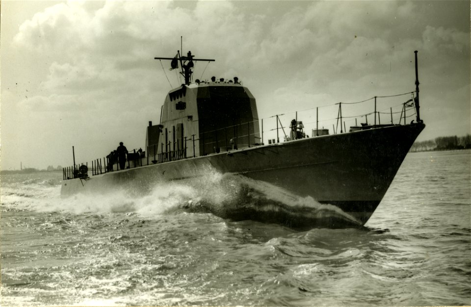 Torpedo boat HMS Plejad (T102). Plejad served with the Swedish Navy between 1954 and 1977, when she was decommissioned and sold to a private party. Plejad was built by Lürssen shipyards, Bremen, West 
