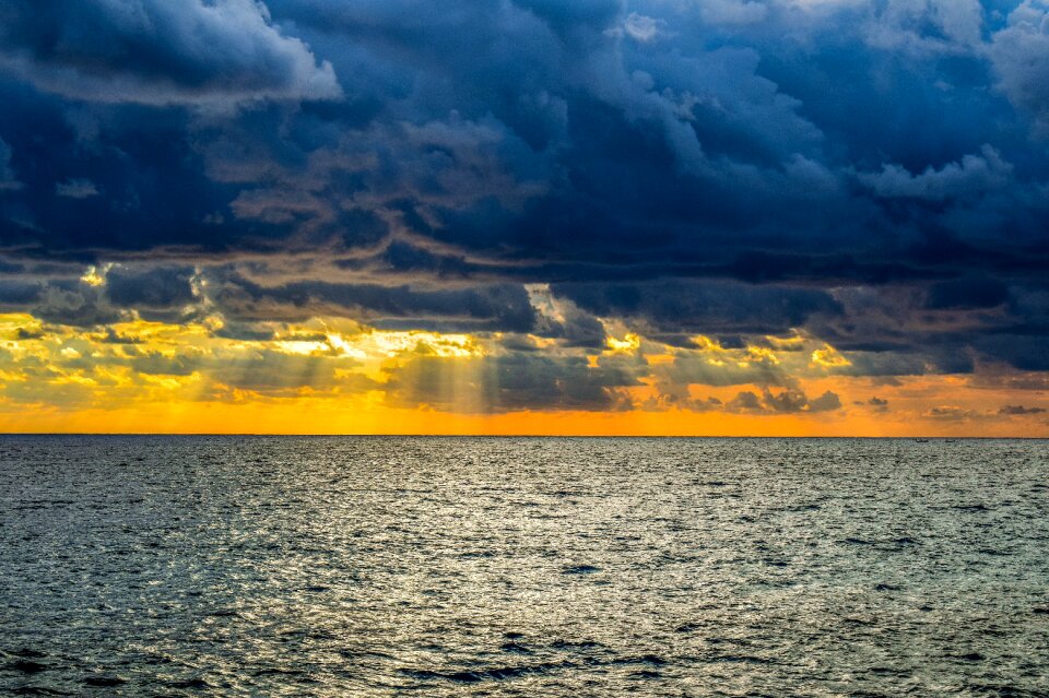 Sunset seascape nature