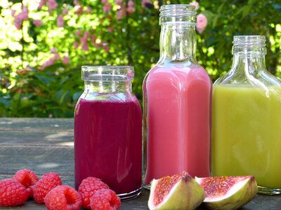Healthy colorful bottle
