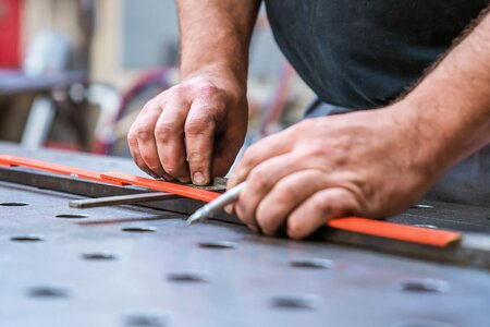 Metal work bench pencil