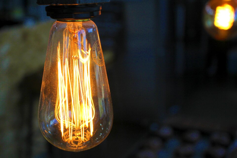 Light bulb electric glass