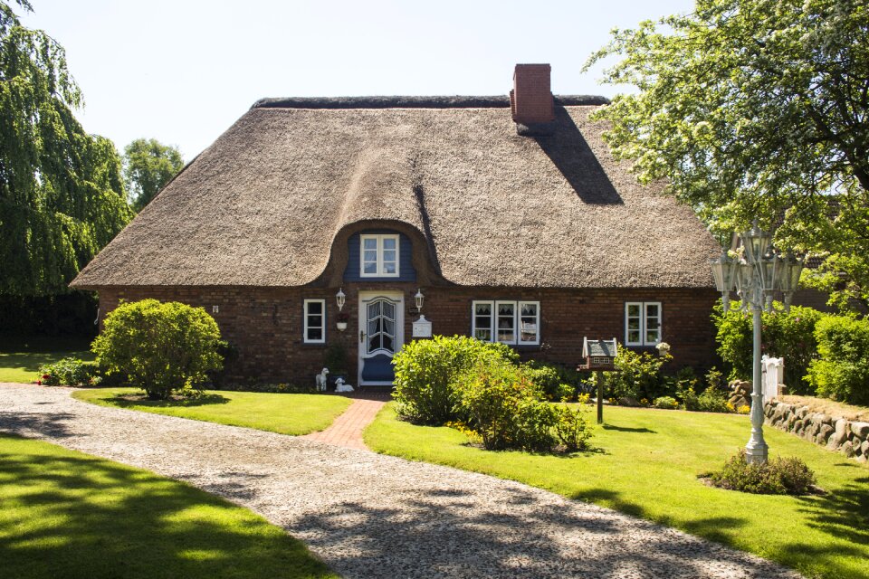 Idyllic thatched cottage monument thatched roof