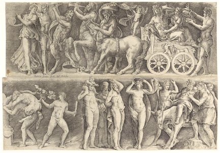 IdentificatieTitel(s): Antiek reliëf met Bacchus en AriadneObjecttype: prent Objectnummer: RP-P-H-D-46TM47(R)Catalogusreferentie: The Illustrated Bartsch 45Bartsch 45Collectie Rijksmuseum-2(2)Opmerkin photo