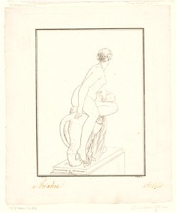 IdentificatieTitel(s): Ariadne zittend op een panter; achteraanzichtAanzichten van het beeld van Heinrich von Dannecker van Ariadne op de panter (serietitel) Objecttype: prent Objectnummer: RP-P-2013-