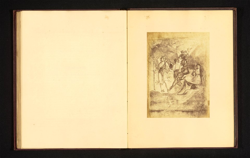 IdentificatieTitel(s): Gezicht op een fresco met een afbeelding van Bacchus en Ariadne te PompeïObjecttype: foto bladzijde Objectnummer: RP-F-2001-7-1188-12VervaardigingVervaardiger: fotograaf: anonie