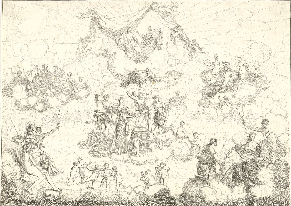 IdentificatieTitel(s): Huwelijk van BacchusHet leven der Bacchanten (serietitel)Objecttype: prent Serienummer: 5/12Objectnummer: RP-P-1880-A-4054Opschriften / Merken: verzamelaarsmerk, verso, gestempe