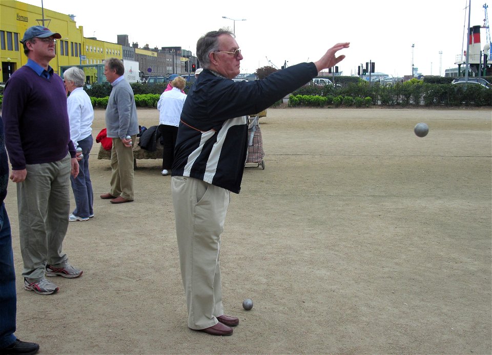 Pétanque, Saint Helier, Jersey, March 2011