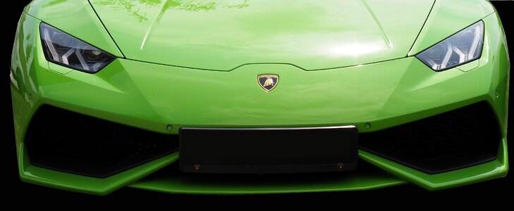 Lamborghini green expensive photo