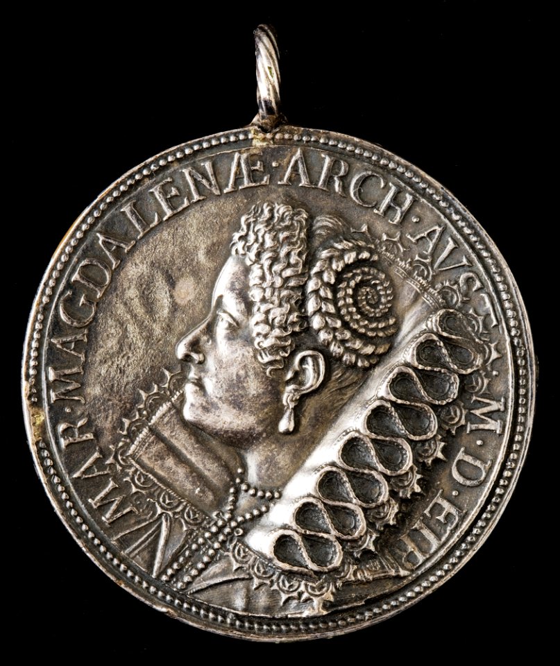 Maria Maddalena of Austria, 1589-1631, Wife of Grand Duke Cosimo II de' Medici 1608 [reverse] photo