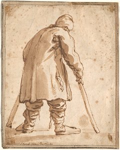 Caricature of a Man, Said to Be Pietro da Cortona photo