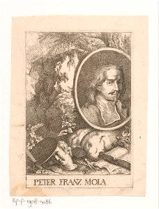 IdentificatieTitel(s): Portret van Pier Francesco MolaObjecttype: prent Objectnummer: RP-P-1908-4186Opschriften / Merken: verzamelaarsmerk, verso, gestempeld: Lugt 2228VervaardigingVervaardiger: prent