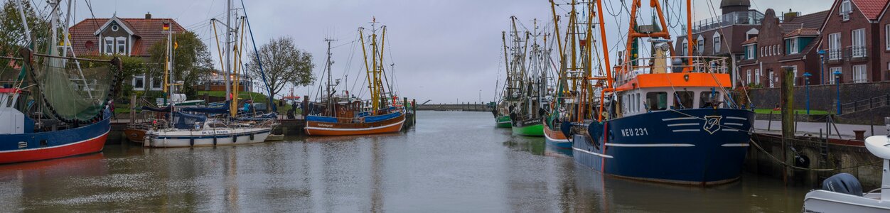 East frisia fishing port coast photo