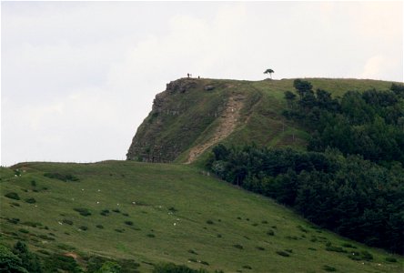 Back Tor, near Mam Tor, Castleton, Derbyshire, England.  Viewed from entrance to Treak Cliff Cavern.