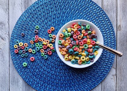 Fruit loops colorful rainbow colors