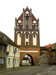 Das „Ruppiner Tor“ in der mittelalterlichen Stadtbefestigung von Gransee (Landkreis Oberhavel)