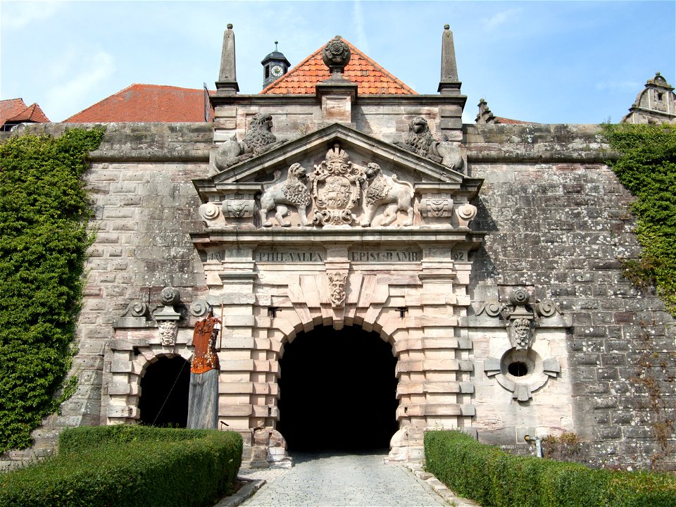 Eingangstor der Festung Rosenberg in Kronach