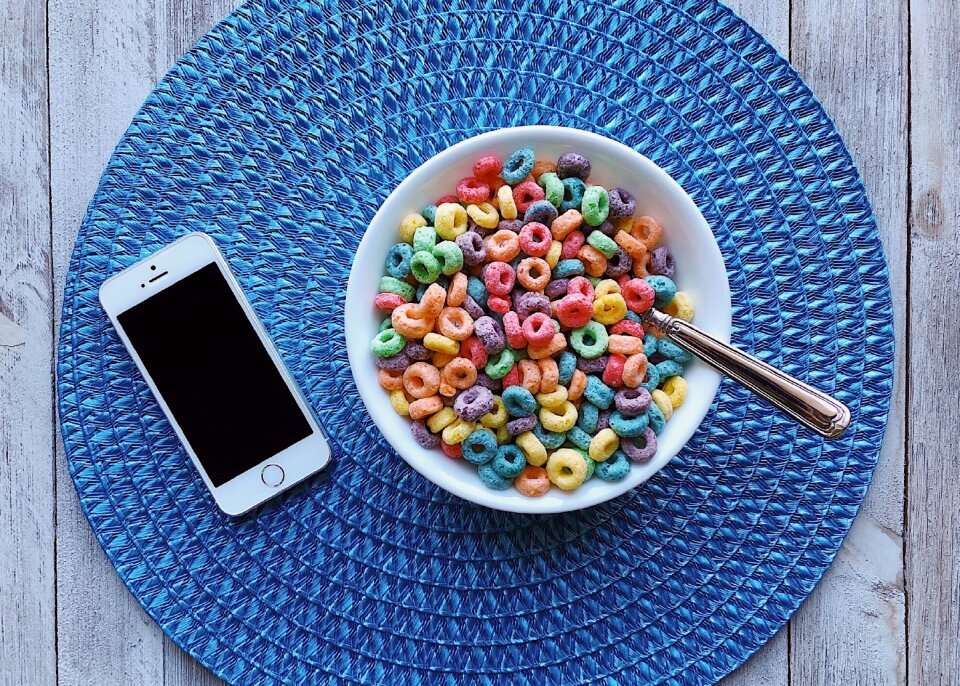 Fruit loops colorful rainbow colors