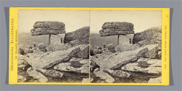 IdentificatieTitel(s): Logan Stone op Rippon Tor nabij LustleighThe Logan Stone-Rippon Tor. (titel op object)Objecttype: stereofoto Objectnummer: RP-F-F04638Opschriften / Merken: nummer, recto, gedruk photo