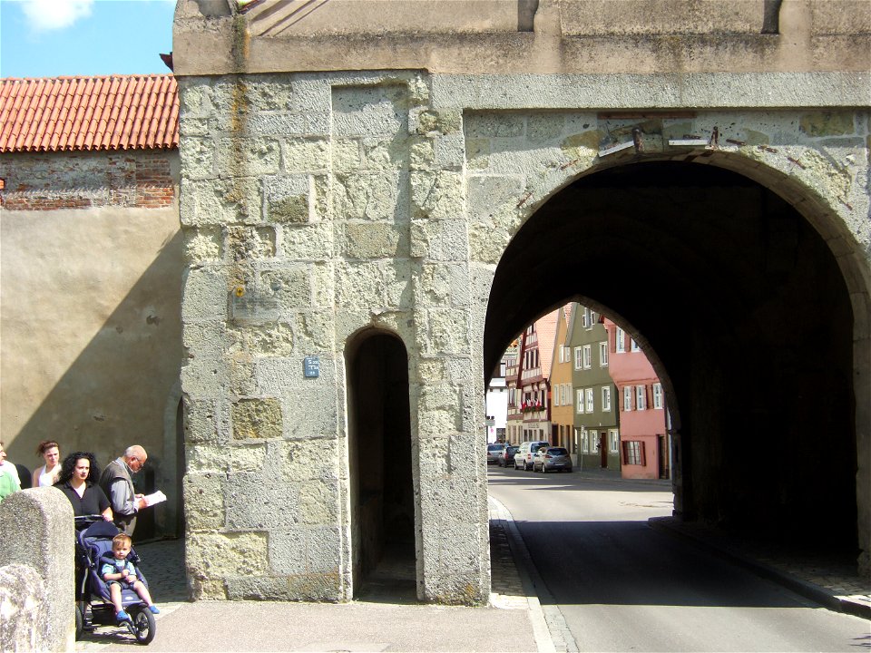 Das Mannloch am Baldinger Tor in Nördlingen