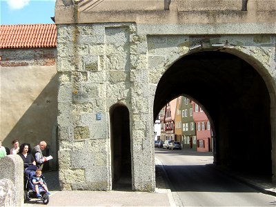 Das Mannloch am Baldinger Tor in Nördlingen