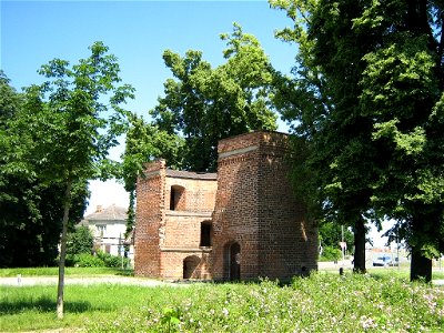 Das Friedländer Tor (Zingel) in Neubrandenburg in Mecklenburg.