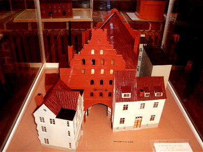 Semlower Tor Stralsund Stadtseite Semlower Strasse - Modell im Dielenhaus Mühlenstrasse 3