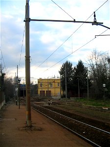 Metropolitana di Roma. 
Linea Roma - Viterbo
Stazione Tor di Quinto: la sottostazione e la galleria artificiale