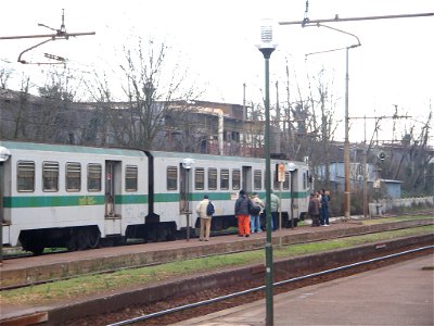 Metropolitana di Roma. 
Linea Roma - Viterbo
Stazione Tor di Quinto: un treno