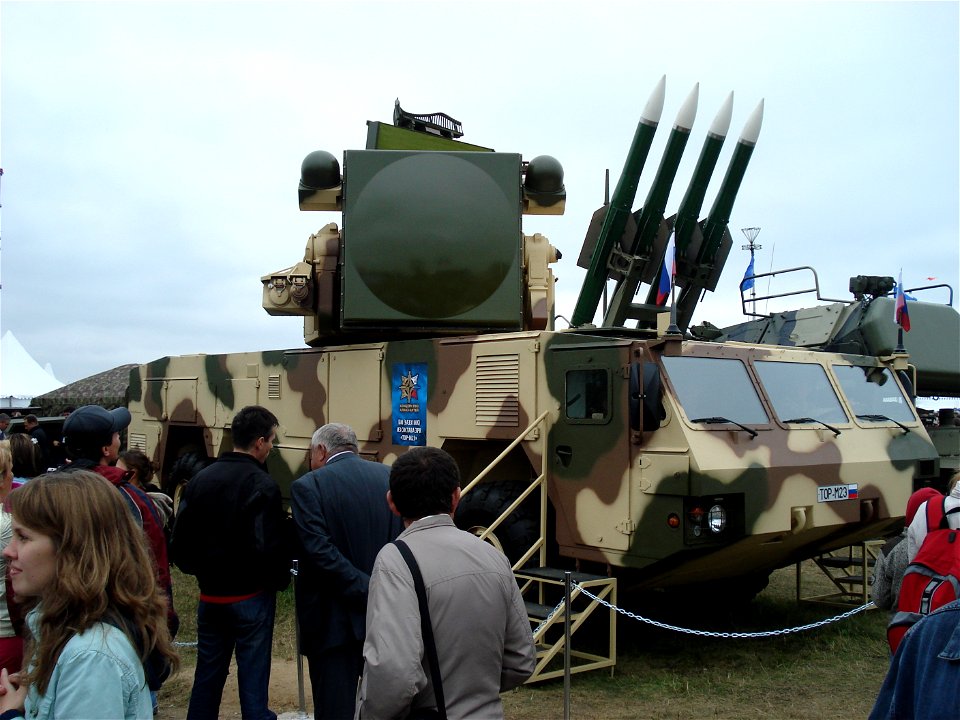 Almaz Antey's fighting vehicle 9A331MK from TOR-M2E guided missile complex