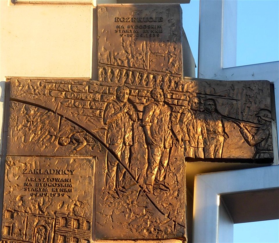 Tablica na monumencie Kalwarii Bydgoskiej