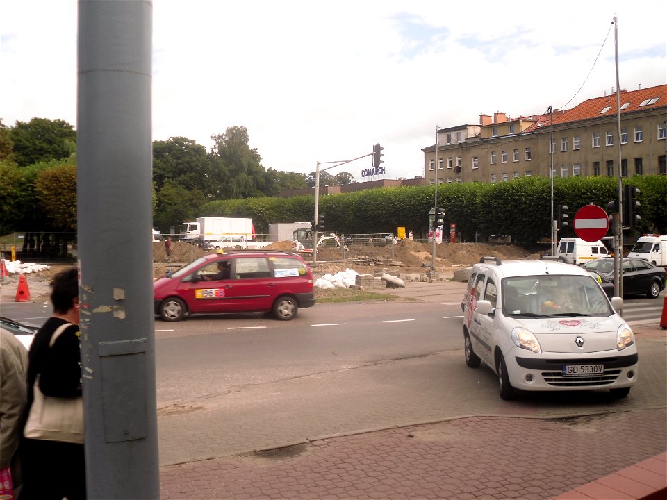 Miejsce, gdzie znajdowała się Brama Siedlecka w Gdańsku
