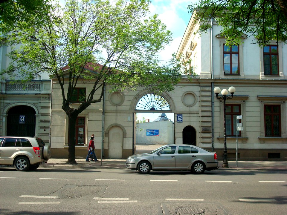 Decorative gate at electoral group in Siedlce
