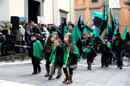 Palio di Buti - La sfilata della contrada Ascensione al Palio del 2007