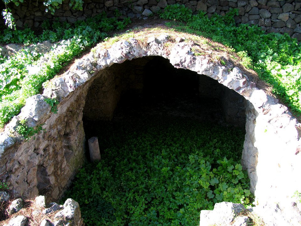 Roman age ruines on Lipari, Eolian islands, Sicily, Italy