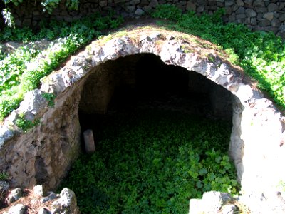 Roman age ruines on Lipari, Eolian islands, Sicily, Italy