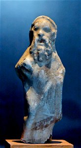 Statuette of Homer. Terracotta, first half of the 3rd century BC. From the necropolis of Contrada Diana in Lipari. Stored in the Museo Archeologico Regionale Eoliano Luigi Bernabò Brea. photo