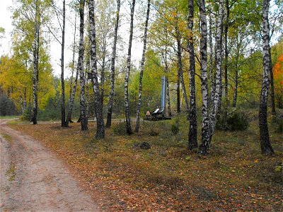 Бронная Гора. Памятник более 50 000 евреям, убитым в этом месте во времена Холокоста.