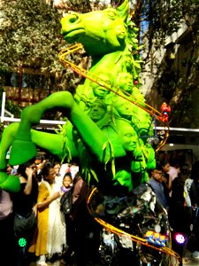 "Hara Ghoda " at the Kala Ghoda Festival in Mumbai city.Exhibit  to depict of striking a "BALANCE" between the "DIGITAL" and "REAL WORLD" in the era of the Internet Revolution.