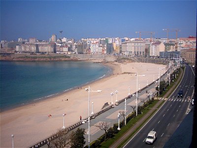 Praia do Orzán en A Coruña