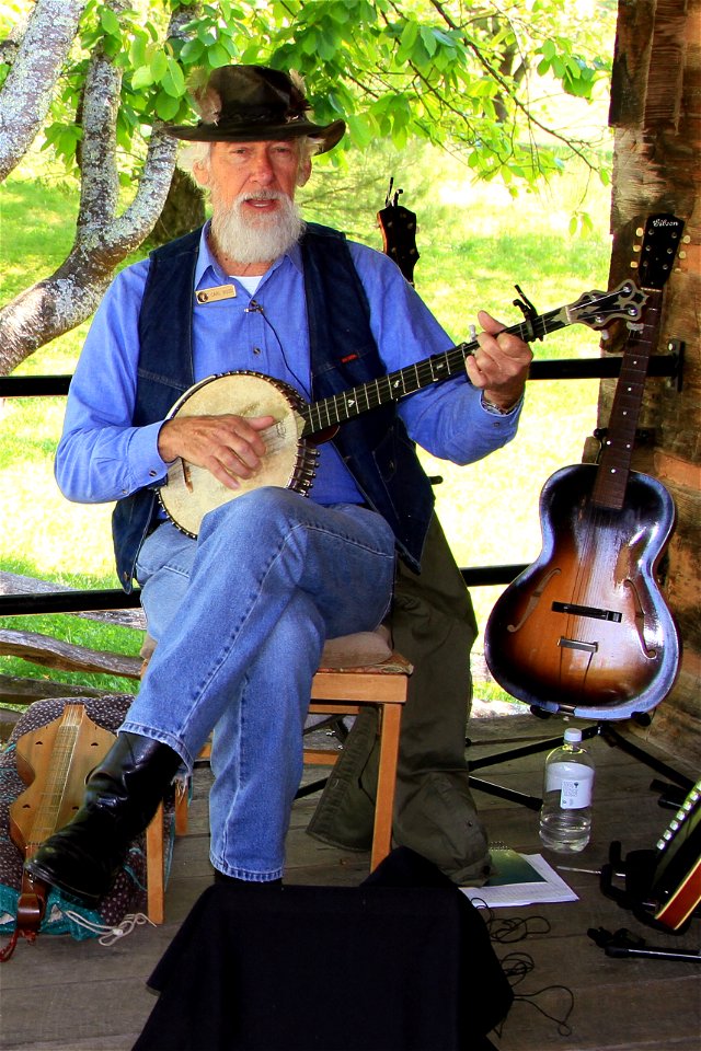 VIP Carl Ross plays the banjo, May 2013--Warren Bielenberg