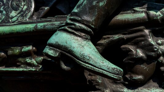 Sculpture art boots