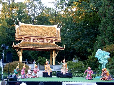 Khon Dance in front of Thai Sala, Bad Homburg/Germany