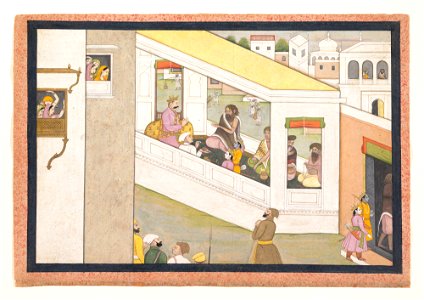 Rama and Lakshmana as Boys Assist the Sage Vishvamitra: Folio from a dispersed Ramayana series title QS:P1476,en:"Rama and Lakshmana as Boys Assist the Sage Vishvamitra: Folio from a dispersed Ra