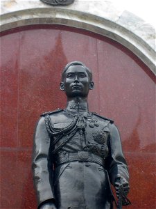 Statue of King Ananda Mahidol of Thailand.