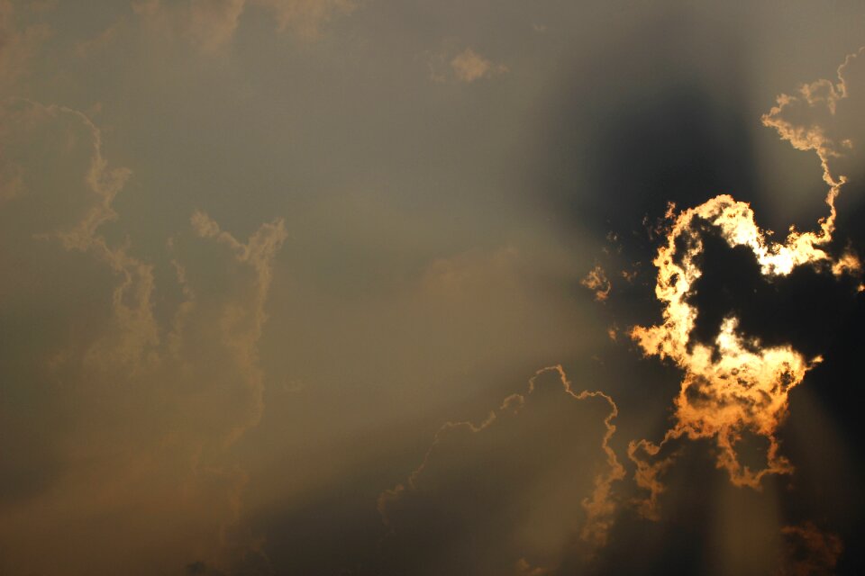 Sunset landscape weather