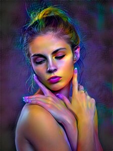 Fashionable girl woman