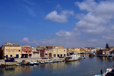 Fishing port small mediterranean photo