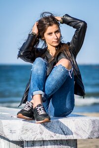 Lifestyle girl beach