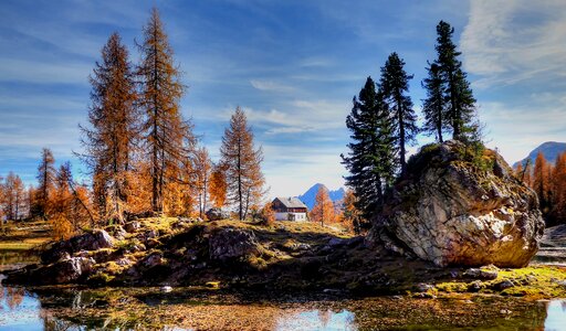 Alpine nature view photo