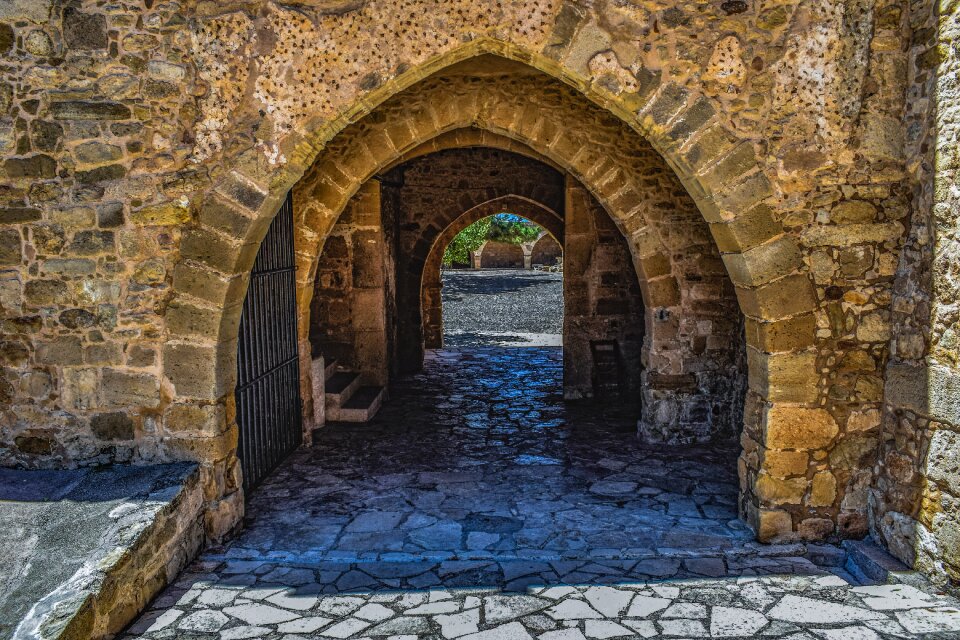 Facade building stone photo